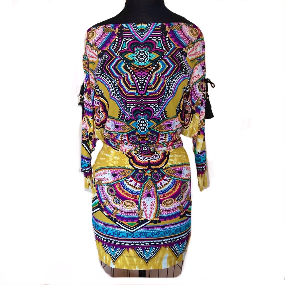 Roberto Cavalli Dress with Braided Tassel Ornaments SZ 40